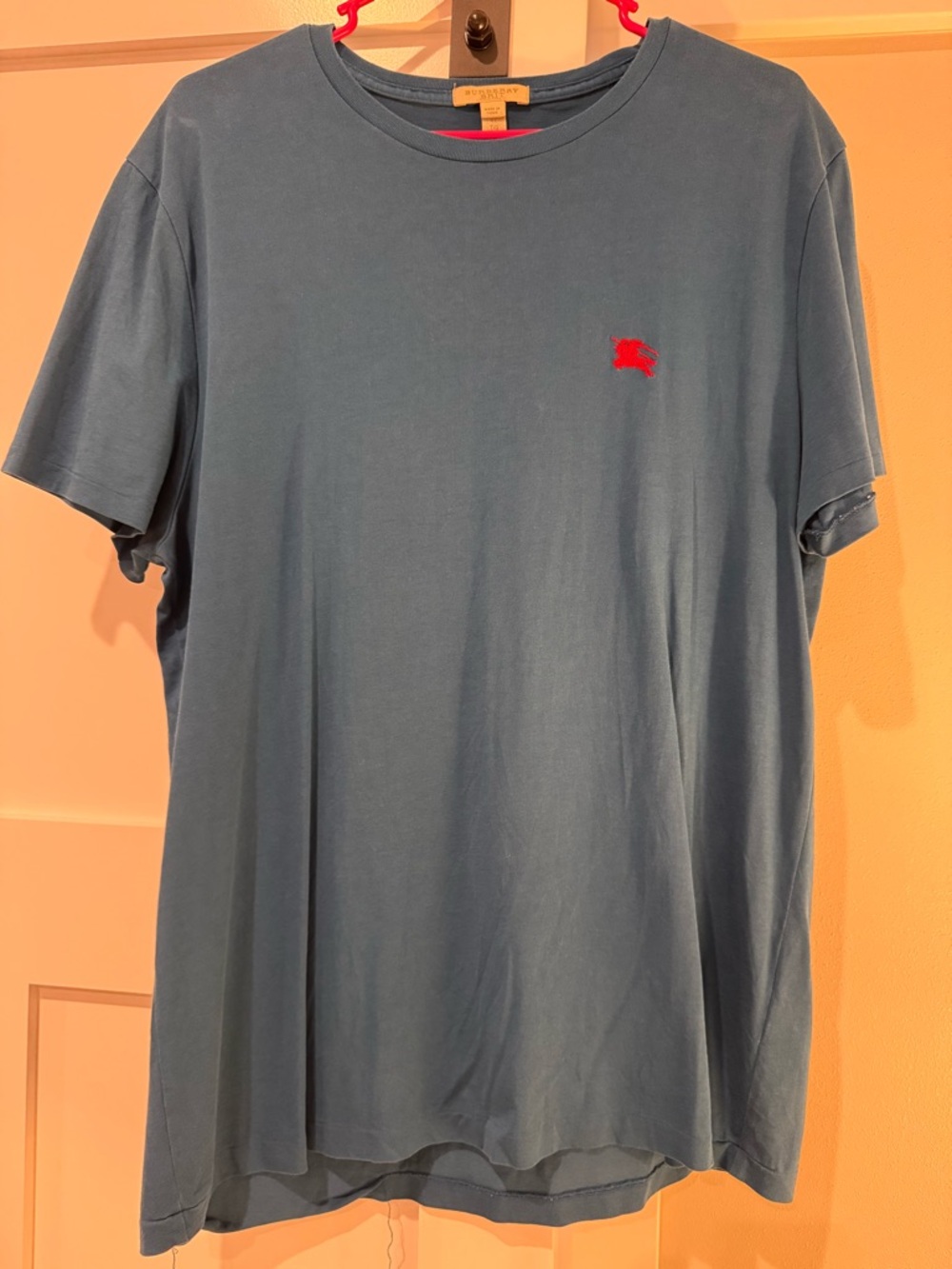 Burberry Brit Teal Blue Short Sleeve Crewneck Tee